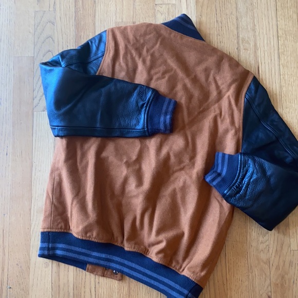 Leather Nike bomber jacket. Size M - Picture 7 of 7